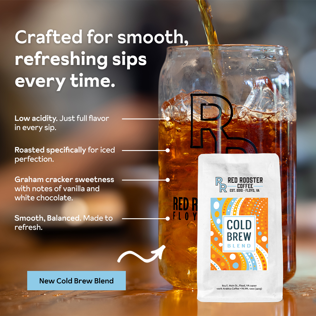 Red Rooster Coffee premium cold brew ad